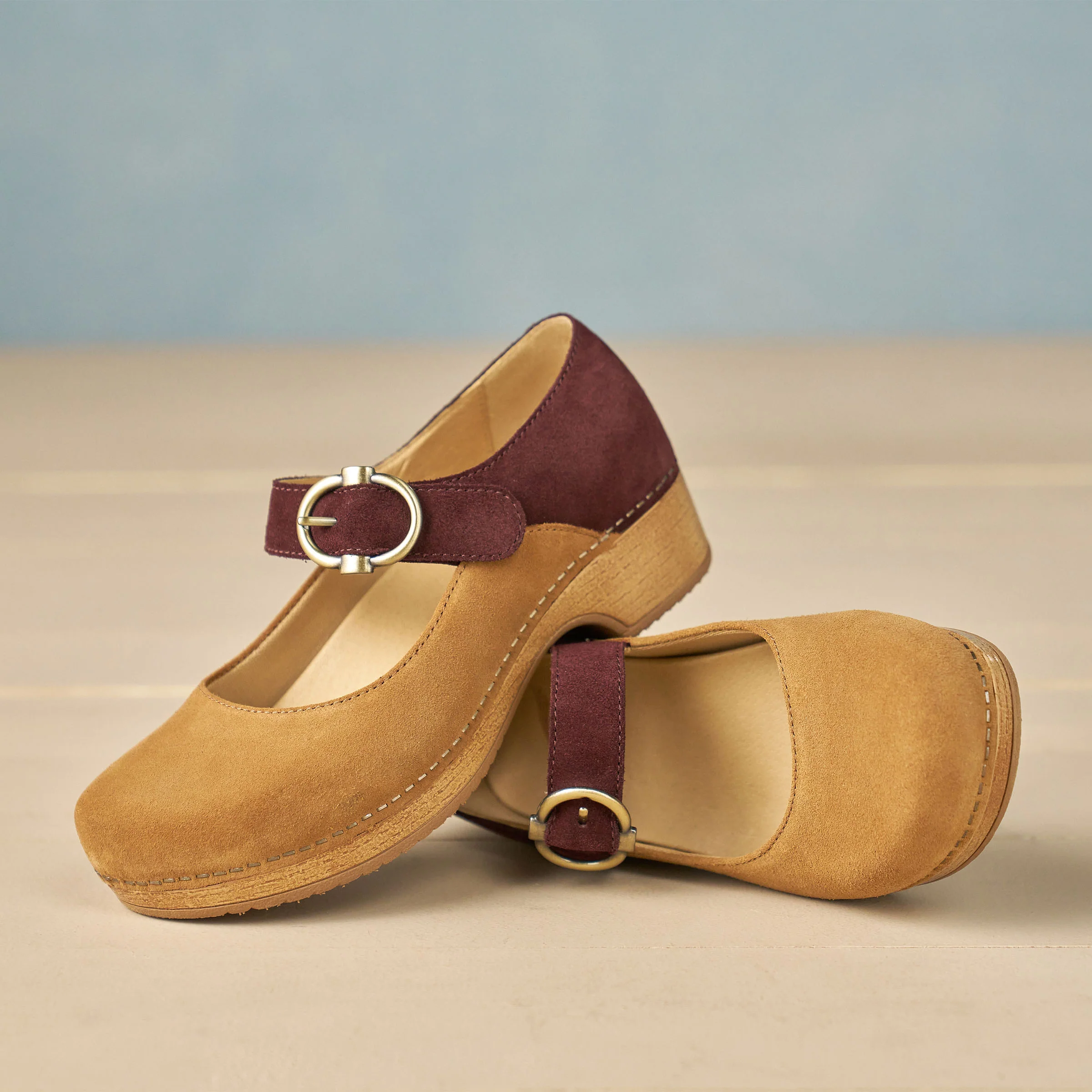 Bonny Mary Jane Tan/Mulberry - Image 5