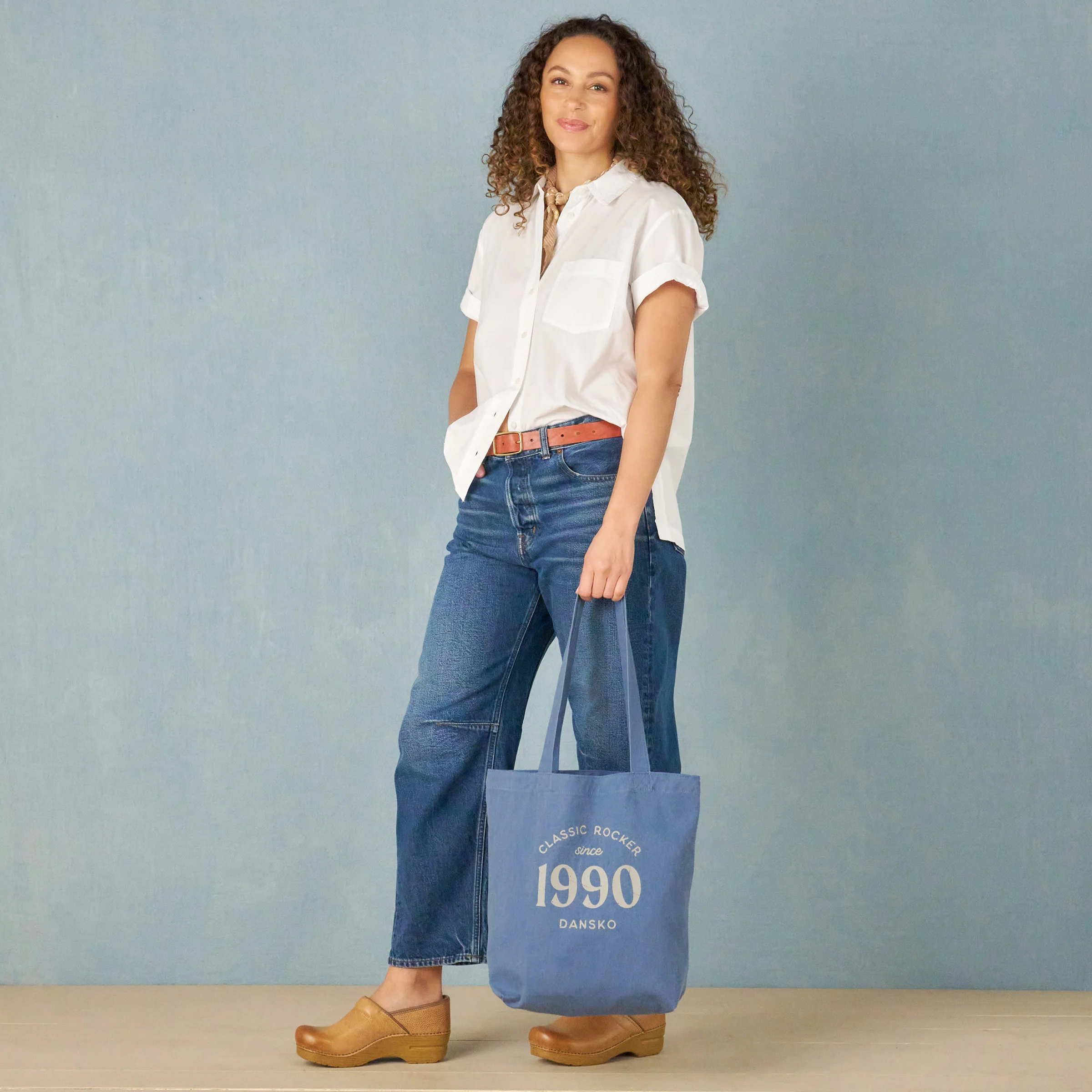 Classic Rocker Chambray Tote - Image 3