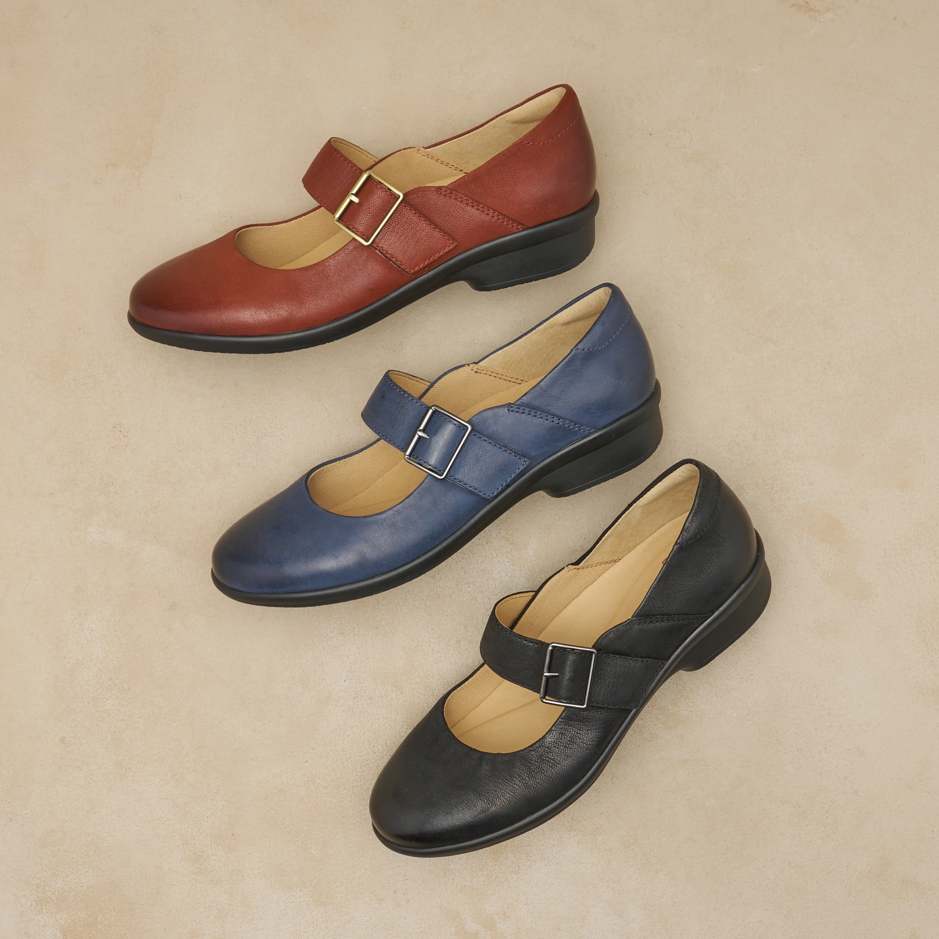 Collette Navy Burnished Nubuck - Image 5