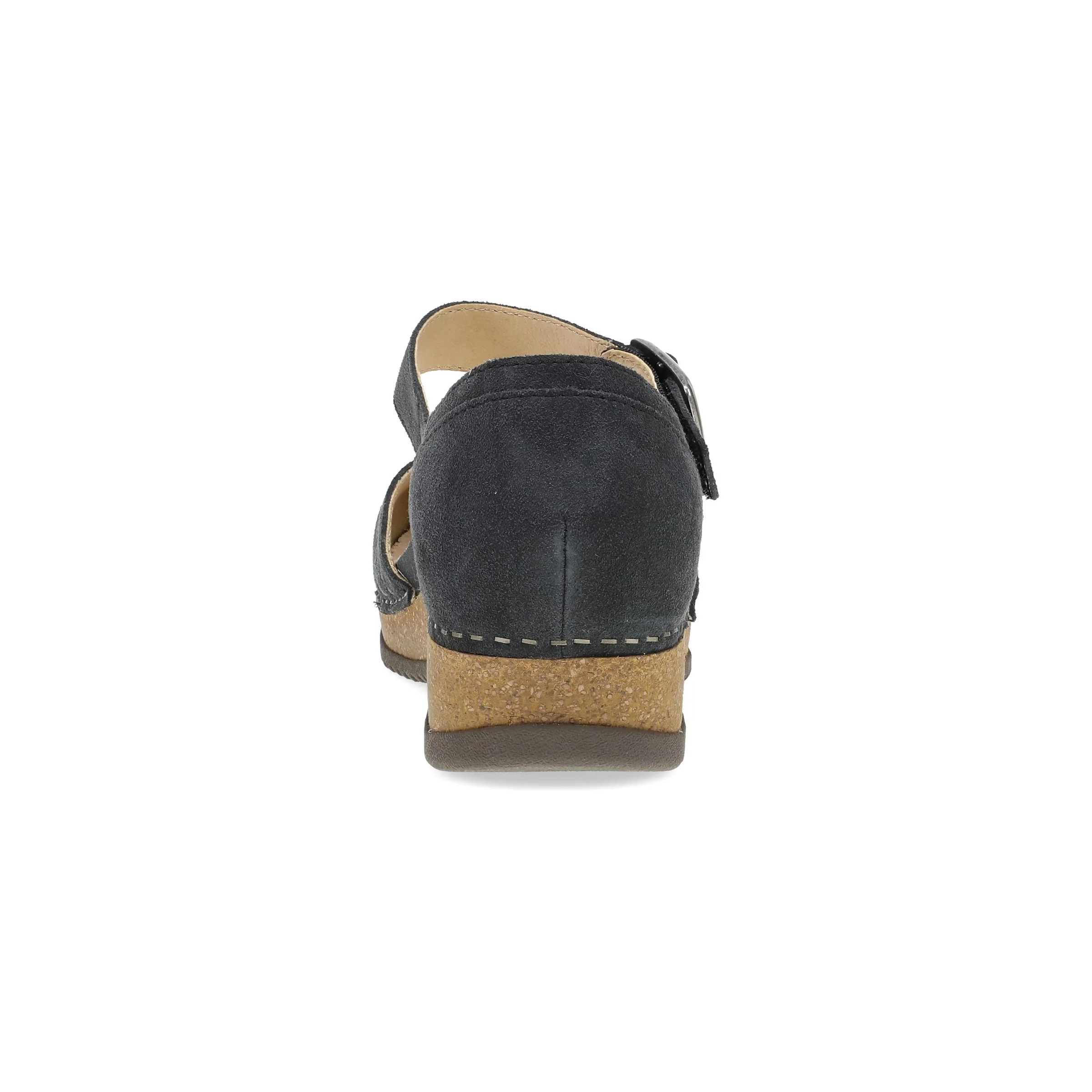 Mae Charcoal Embroidered Suede - Image 4
