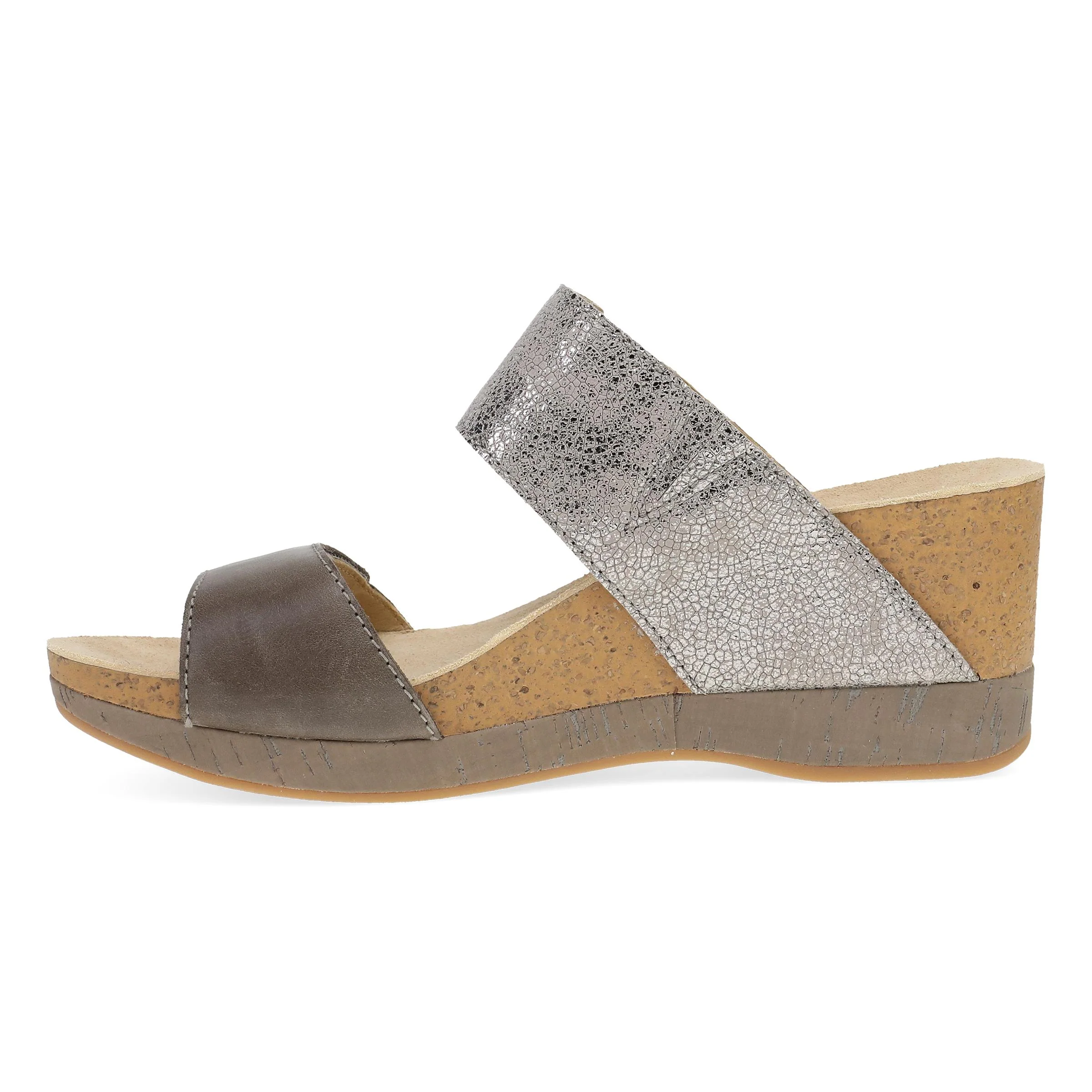 Shannon Pewter/Taupe Leather - Image 3